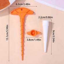 1 Juego de tapa de sellado de pegamento de vidrio y plástico, boquilla de pistola selladora para dragado, utiliza esta tapa para evitar que el secado rápido de los tubos centrales - A3 - Ver 8