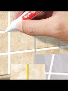 1pc/4pcs/8pcs Ceramic Tile Grout Pen, Waterproof Mildew-Proof Repair Pen, Suitable For Kitchen & Bathroom Wall & Floor Tile Gaps - White - View 6