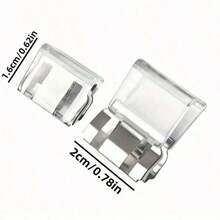 12-2 قطعة مشابك تثبيت غير مرئية لتقصير أطوال أرجل البنطلونات، تمنع الجر في أسفل أرجل البنطلون، تخفي أداة إغلاق الساق بدون خياطة، تمنع أرجل البنطلون من الجر على الأرض، مناسبة للجينز والبنطلونات، مقاومة للماء، محمولة