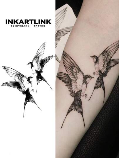  INKARTLINK Revolutionary Tattoo Technology, Semi-Permanent Tattoo, Realistic Tattoo, Heartwarming Tattoo, Temporary Tattoo, Fake Tattoo, Lasting Color 1-2 Weeks, Authentic Tattoo Appearance, Niche Design Tattoo, Juice Tattoo, Plant Tattoo