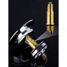 Brass Sink Drain Stopper With Stainless Steel Cap, Easy - Install Bathroom & Kitchen Accessory - 1PCS 28mm - View 3