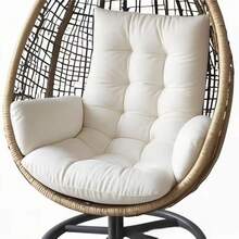 1PC Multi-Functional Rocking Chair Cushion, Suitable For Chairs, Hanging Baskets And Recliners. Seat Pad Egg Shaped Hammock Base Pillow Suspended Basket Rest, Suspended Seating Comfort, Egg Shaped Pillow, Hammock Base Cushion, Contemporary Pillow Style, Egg Shaped Design, Durable Stitching