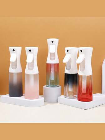 1pcMulti-Color Continuous Mist Spray Bottles: Stylish Gradient Design Fine Mist Sprayers For Hair, Plants, Cleaning & More, Leak-Proof & Ergonomic Trigger For Effortless Spraying, Reusable Empty Bottles Ideal For Salon, Garden, Home Use – Achieve Uniform Mist Distribution With These Chic & Functional Containers