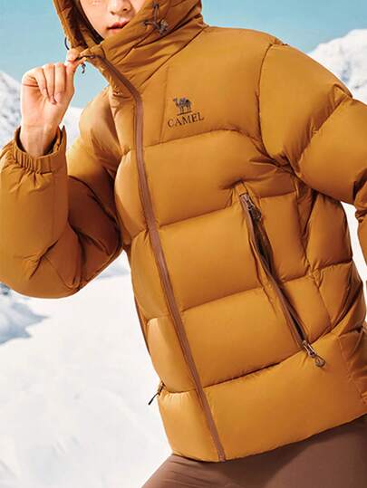 CAMEL CROWN Chaqueta acolchada para hombre, ligera y cálida, resistente al agua y al viento, chaqueta aislada para invierno