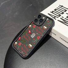 Fundas con diseño de guantes de copos de nieve y dulces. Compatibles con phone 17/17 Pro/17 Pro Max/16 Pro/16 Pro Max/16 Plus/15 Pro/15 Pro Max/15 Plus/14 Pro/14 Pro Max/14 Plus/13 Pro/13 Pro Max/12 Pro/12 Pro Max ... 11/11 / Pro / 11 Promax y Galaxy 22/23/24/25, Año Nuevo, Amor, Familia y Amigos - Negro - Ver 4