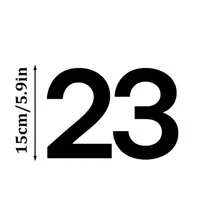 Customized Modern House Number Plate - Black House Number And Address Plate - House Number Plate