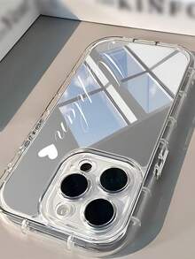 Custodia telefonica personalizzata con frase positiva e ispiratrice, riflettente, trasparente e con copertura completa, compatibile con Apple 11 12 13 14 15 16 17 Pro Max