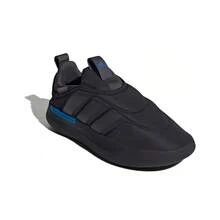 Adidas 阿迪达斯 Adipuff 织物圆头套脚休闲鞋，男女通用，黑色 - 黑色 - 查看 3