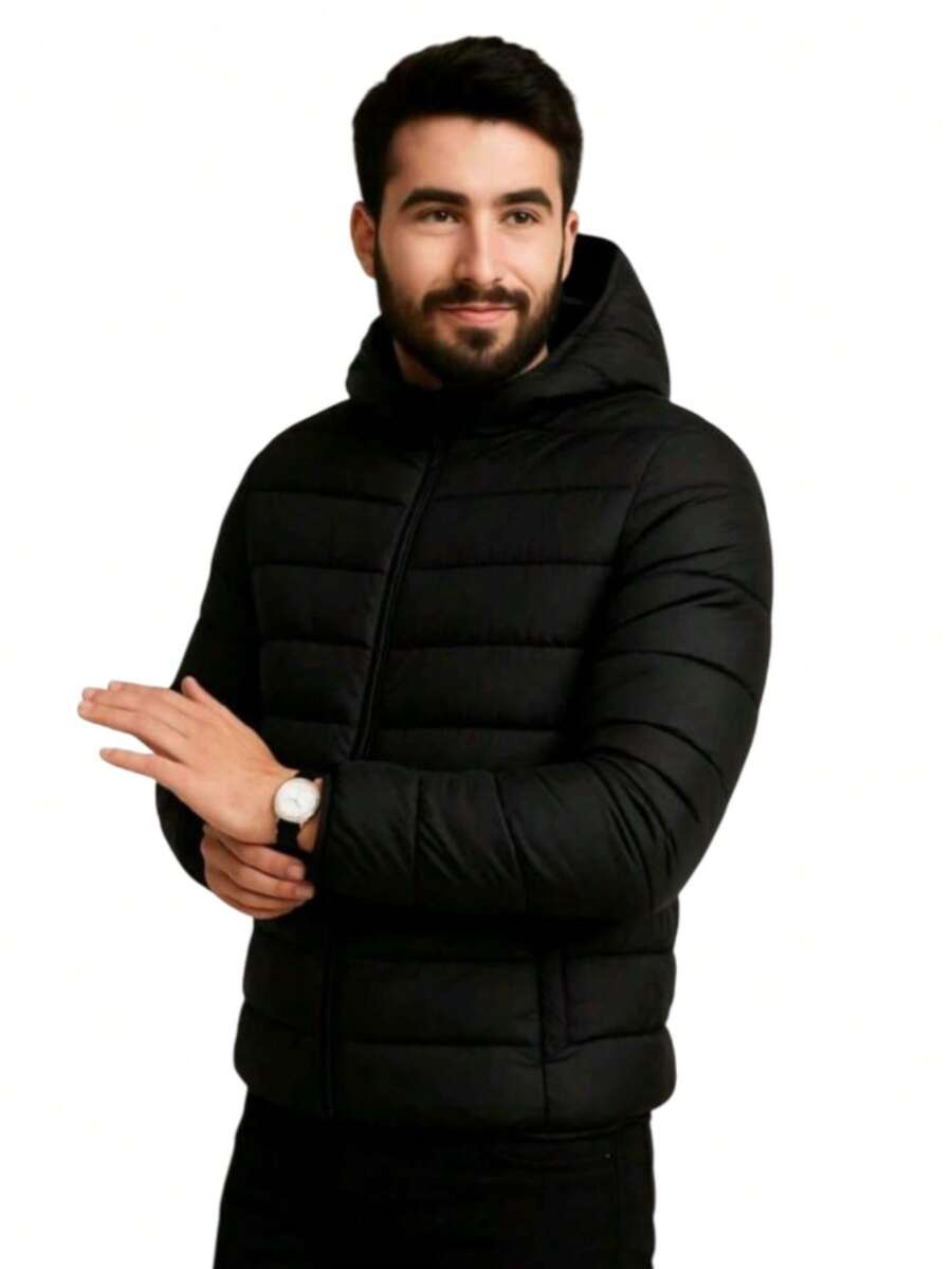 Men's Bobojaco Jacket With Removable Hood - Black - View 1