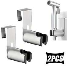 2 cái giá đỡ vòi xịt bồn cầu bằng nhựa ABS, giá đỡ vòi xịt cầm tay cho bồn cầu. - ủng hộ - Xem 1