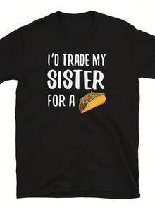Kids T Shirt  Funny Girls Taco Lover T Shirt  Cute Cinco De Mayo Party Gift  Brother And Sister Sibling Gifts,This Fun Printed Casual T-Shirt Is The Perfect Gift For Valentine's Day/Christmas - 款式2 - 查看 1