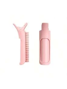 High Cranial Top Fluffy Artifact, Forehead Bangs Fluffy Clip Hair Accessory, Suitable For Hair Salons, Home Stylists, Makeup Artists, Hair Comb Clips, Hair Roots Fluffy Artifact, Hair Root Clip Tool ,Hair Styling Kit ,Hair Tool Kit - Pink - View 12