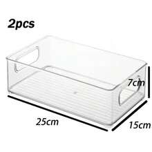 1/2/3 buc cutii de depozitare transparente stivuibile, cutii organizatoare multifuncționale care economisesc spațiu pentru bucătărie, baie, dormitor, masă de cafea în sufragerie, birou, containere ideale pentru organizarea casei