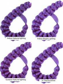 1pc Corlorful Braiding Pre-Stretched Synthetic Hair Extensions Crochet Braids Hair For Stage Party Halloween Costume Cosplay