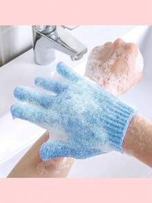 1只五指去角质沐浴手套，强力搓澡手套，去除死皮