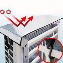 Capa para Ar-Condicionado de Uso Externo à Prova de Tempo - Capa à Prova de Sol, Chuva e Neve, Almofada de Isolamento Térmico para Unidade Externa de Ar-Condicionado, À Prova de Poeira, Adequada para Pátio, Capa para Unidade Externa, Fácil Instalação, Adequada para Proteção de Unidade Central de Ar-Condicionado