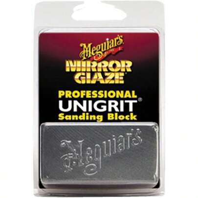 TFKI Meguiar's Professional Mirror Glaze Unigrit Sanding Block 2000 Grit K2000 - Professional-Grade - Precise Uniform Grit For Even Sanding That's Easy To Clean And Polish 1 Block