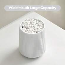 Toothbrush Holder Toothbrushes Bathroom Organizer Toothpaste - White Ribbed - 查看 5