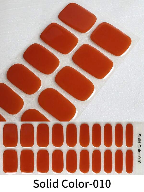 Emi Cured Gel Nail Strips , Clear Base, 20 Pcs Gel Nail Wraps, Stickers, UV Light Required, Salon Quality, Long Lasting,ES20 Cross-Border Wholesale Drop Shipping Red Book Same Style Nail Stickers Nail Stickers For Fingertips