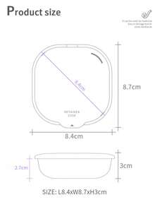 Magnetic Denture Case With Mirror - High-Quality Multi-Functional Design, Various Color Options, Portable Denture Storage Box, Made Of ABS Material, Secure Clasp - Multicolor - View 9