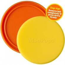 MOOPOPS - Pot Tops.2 Reusable Silicone Tops Specifically Designed To Fit Standard Yoghurt And Cream Pots.(Pastel) - Bright - View 6