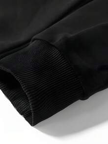 Men's Drop Shoulder Long Sleeve Drawstring Pocket Casual Hoodie Autumn Winter Back To School Denver Broncos Football Team Logo Print Sweatshirt For Men Sports Fan Apparel - màu đen - Xem 3