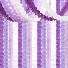 Baby Royal Navy Blue Party Decorations Streamers Garland - 12pcs Boy Birthday Frozen Ocean Shower 4 - Leaf Paper Clover Streamer, Bachelorette Bridal Wedding Engagement Banners Decor 2025 - Glycine violette blanche - Voir 7