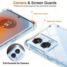 One Air-Cushioned Phone Case, Compatible With Motorola Moto G85/Moto G84/Moto G82/Moto G75/Moto G73/Moto G72/Moto G71 5G/Moto G62 5G/Moto G60/Moto G55/Moto G54/Moto G53/Moto G52/Moto G51 5G/Moto G50 5G/Moto G45/Moto G42/Moto G41/Moto G35/Moto G34/Moto G32/Moto G31/Moto G23/Moto G22/Moto G20 - Clear - View 7