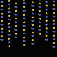 Baby Royal Navy Blue Party Decorations Streamers Garland - 12pcs Boy Birthday Frozen Ocean Shower 4 - Leaf Paper Clover Streamer, Bachelorette Bridal Wedding Engagement Banners Decor 2025 - Bleu marine doré - Voir 5