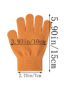 两双儿童秋冬户外运动手套，适合徒步、骑行、滑雪等运动，保暖舒适。可爱印花针织手套，男女童皆宜，防风防寒（适合4-10岁儿童）。 - 彩色 - 查看 10