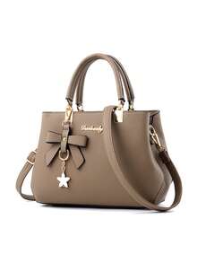 2pcs Women's Handbag Set, High-Quality Shoulder Bag, Fashionable Crossbody Bag, Casual Wallet, Best Mother's Day Gift Idea, Mother's Day Gift, Gift For Mom, Essential For Moms, Outdoor Mommy Bag, Stylish Business Casual Women Bag, Suitable For Office And Work