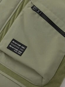 Balabala BalaOne 儿童男童羽绒服，2025 冬季款，保暖防水，叠穿造型 - 軍綠 - 查看 8