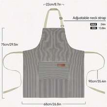 2pcs Lovely Sash Canvas Apron, Breathable Flower Apron, Waterproof Drain Oil Breathable Work Dress Waist Apron, Restaurant Waiter Work Dress, House Restaurant Chef Apron Work Dress, Kitchen Household Items - 彩色 - 查看 7