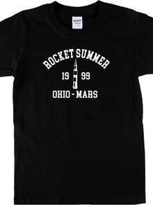 Rocket Summer T-Shirt - Martian Conicles, Ray Bradbury, Sci-Fi, Various Colours,This Fun Printed Casual T-Shirt Is The Perfect Gift For Valentine's Day/Christmas - 款式28 - 查看 1