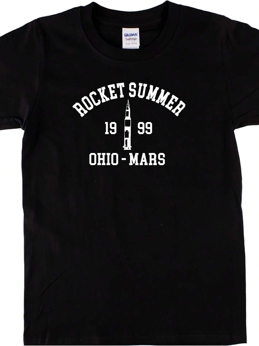 Rocket Summer T-Shirt - Martian Conicles, Ray Bradbury, Sci-Fi, Various Colours,This Fun Printed Casual T-Shirt Is The Perfect Gift For Valentine's Day/Christmas - 款式28 - 查看 1
