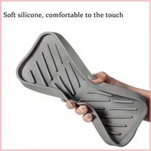 Silicone Sink Organizer - Kitchen Dish Sponge Holder, Soap Dispenser And Scrub Tray, Bathroom Tray