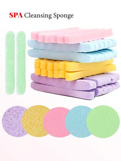 24 piezas/12 piezas/6 piezas Esponjas faciales de limpieza desechables comprimidas y coloridas (empaquetadas individualmente), esponjas de limpieza redondas desmaquilladoras profesionales, esponjas de limpieza de spa, esponjas faciales comprimidas exfoliantes, almohadillas de limpieza y desmaquillado redondas suaves y sin fragancia, desmaquillado, suaves y duraderas, aptas para uso diario o como almohadillas desmaquilladoras de esponja para esteticistas