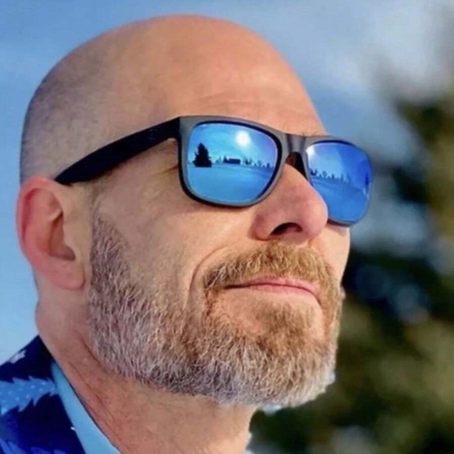 Classic Square 's Sunglasses - Justin Style - Modern And Comfortable - Blue - View 1