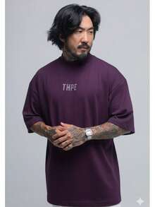 Men T-Shirts - Màu tím - Xem 3