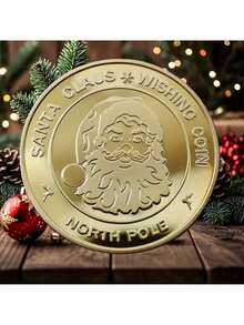15Pcs/5Set Vintage Style Santa Claus Wishing Coin Party Favor Pack, Christmas Souvenir Metal Coins, Christmas Gift Ideas, Gift Baskets, Bulk Christmas Gifts, Seasonal Keepsakes, Christmas Decorations, Durable Holiday Souvenirs, High Quality Collectibles, Holiday Coin Collection, Religious Gift Buyers, Coin Collectors