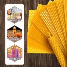 Handmade Pure Beeswax Roll Wax Tablets DIY Christmas Honeycomb Candles Natural Raw Materials For Creative Atmosphere & Home Decor 60g New In 2026! - màu đen - Xem 2