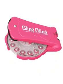 Máquina de Embelezamento de Cabelo DIY Cintilante para Mulheres Adultas, Cabeça de Diamante com Decoração de Strass, Máquina de Polimento de Cabelo, Máquina de Diamante de Cabelo, Polimento Cintilante (Não para Bebês ou Crianças)