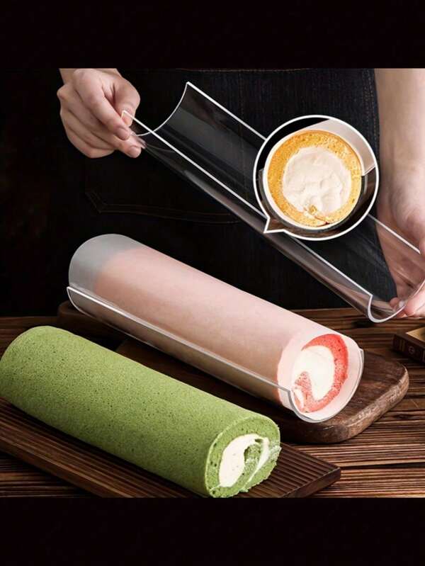 Acrylic Cake Roll Stand U-Shaped Transparent Stand, Semicircular Thickened, Baking Tools, Used To Make Perfect Cake Rolls, Swiss Cake Rolls, Refrigerated Shaping, Easy To Make Plump Cake Rolls, Clean And Hygienic, Good Shaping Effect