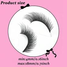 7 pares de pestañas postizas de visón falso de ojos de zorro, pestañas postizas naturales y completas, esponjosas y delgadas para uso diario, esenciales de viaje, herramientas de maquillaje para extensión de pestañas