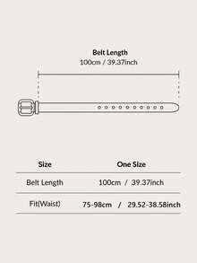 4pc Women's Slim Waist Belts, Silver Buckle With Rhinestone Details, Pairs With Midi Dresses & Wide-Leg Pants, Enhances Waist Curve, Perfect For Party & Halloween Gifts, Fits 3 Seasons - Nhiều màu - Xem 11