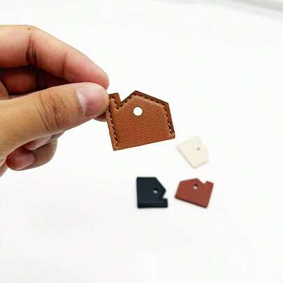 Multi-Color Key Identification Protective Cover, PU Leather Protective Case, Cute Leather Key Identification Cap Keychain, Home/Office Key Sorting Identification Cover, Key Decoration Accessories