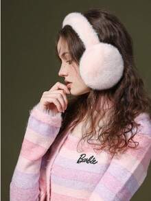冬季新款仿兔毛耳罩，学生适用，女士护耳，防冻耳套，防风，可折叠 - 彩色 - 查看 3