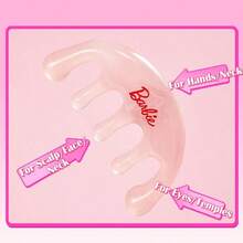Miniso Barbie Series Five-Claw Meridian Massage Comb Round Silicone Teeth Gentle Kneading Meridian Dredging Daily Hair Care Massage (1 PC) - Multicolor - View 8