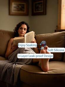 Silicone Toe Covers, High-Quality Toe Covers, Soft And Comfortable, Reduce Friction, Prevent Ingrown Toenails And Blisters, High-Quality Bath Toe Covers, Transparent Blue Silicone Toe Covers.