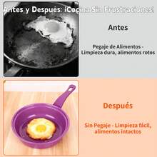 13 Piezas Set Antiadherente Púrpura Resistente al Calor Fácil de Limpiar Hogar Mexicano - Multicolor - Ver 4